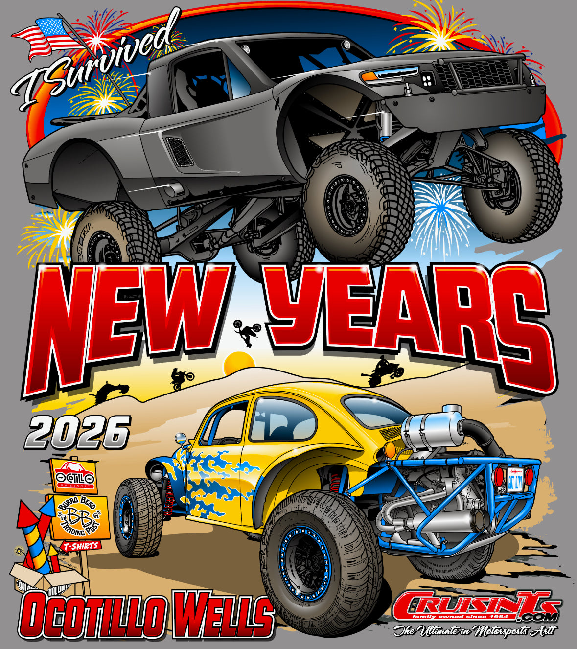 New Year 2026 Black TShirt